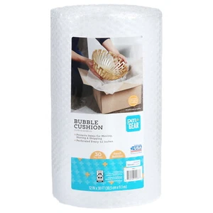 Rollo de envoltura de cojín de burbujas de 12 pulgadas x 30 pies pequeñas burbujas material de embalaje protector - Imagen 1 de 5