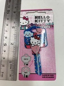 Hello Kitty ""Pioggia o sole"" chiave Kwikset KW1 chiave casa vuota/con licenza Sanrio - Foto 1 di 3