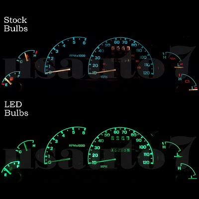 Dash Instrument Cluster Gauge GREEN LEDs LIGHTS KIT Fits 95-03 Ford Ranger Truck - Image 1 of 4