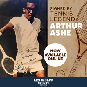 Arthur Ashe autographed 8x10 color photo - Picture 1 of 1