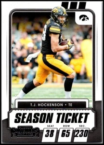 2021 Panini Contenders Draft Picks   #99 T.J. Hockenson FREE SHIPPING! - Picture 1 of 2