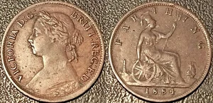 Royaume-Uni - Victoria - 1 farthing 1884 ! KM#753 - Picture 1 of 1
