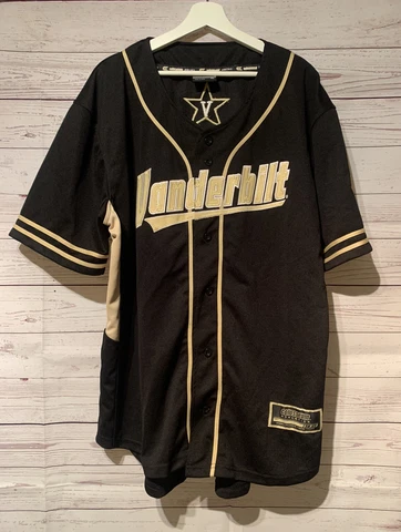 Mens Colosseum Athletic Vanderbilt University Commodores Baseball Jersey Size XL Cover
