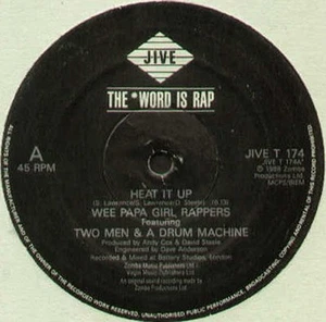 WEE PAPA GIRL RAPPERS - Heat It Up Feat Two Men & A Drum Machine - Jive 1988 Uk - Picture 1 of 2