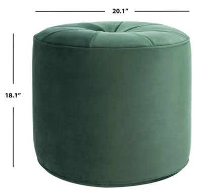 Safavieh HAWKEM CYLINDER OTTOMAN,降价 2172753837 OT4502C — 第 1/4 张图片