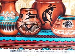 Michael Miller Monument Valley Stripe Native American Hohokam pot quilt fabric - Picture 1 of 22