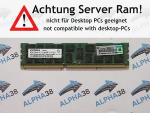 Elpida 8 GB DDR3-1600 PC3-12800R (DDR3-1600) EBJ81RF4BDWD-GN-F CL11 15 V Ram - Foto 1 di 1
