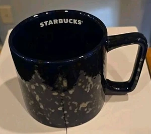 Starbucks Fall 2020 Blue Black Speckle Ceramic Tea Coffee Cup Mug 14 oz - Picture 1 of 4