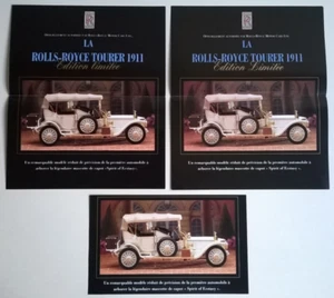 Rolls-Royce Tourer (1911) Ed. Limitée : 3 Brochures FRANKLIN MINT (en français) - Foto 1 di 6