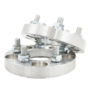 5x5 / 5x127 to 5x130 US Wheel Adapters 1" Thick 14x1.5 Lug Studs 78.1mm Bore x 2 - Picture 1 of 4