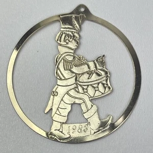 Personalized Little Drummer Boy High Polished Brass Christmas Ornament 1983 - Picture 1 of 9