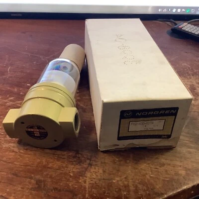 (NOS)Norgren F12-600-M3TA Pneumatic Air Filter 3/4” Inlets (NIB) - Image 1 of 4