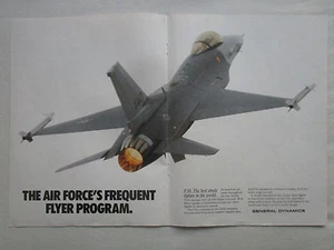 1/1990 PUB GENERAL DYNAMICS F-16 FIGHTING FALCON US AIR FORCE ORIGINAL AD - Picture 1 of 1