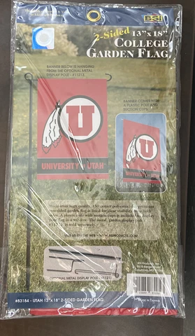 NCAA University of Utah Utes 13" x 18" 2-SIDED COLLEGE GARDEN FLAG Cover