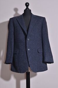 DAKS London Men's Wool Blue Blazer Jacket Size UK42 / EU52 / XL