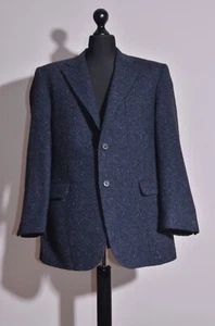 DAKS London Men's Wool Blue Blazer Jacket Size UK42 / EU52 / XL - Imagen 1 de 6