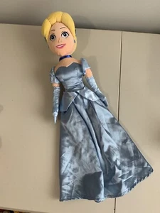 Disney Princess Cinderella Snuggle Pillow Friend Plush Soft Doll Blue 20” - Picture 1 of 6