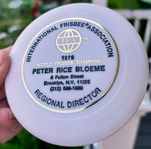 Frisbee Wham-O Mini Disc Golf Peter Bloeme IFA (w/ Innova Discraft Magnet) #927 - Picture 1 of 12