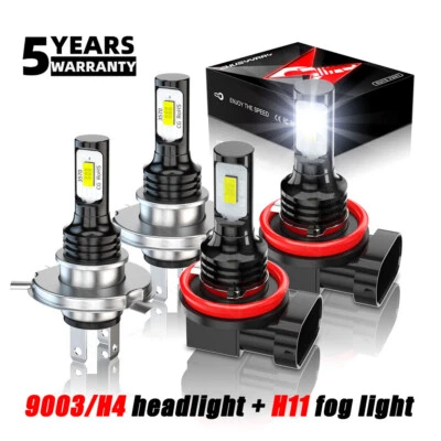 FIT Mitsubishi L200 2008-2019 Combo Headlight High/Low Beam Fog Light 4X Bulbs - Image 1 of 4