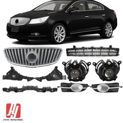 For 2010-2013 Buick Lacrosse Front Grille Foglights Bezels&Bracket Combo — 第 1/4 张图片