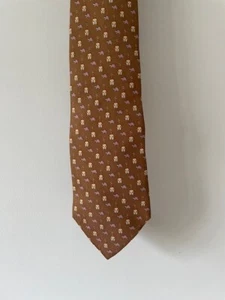 Krawatte Salvatore Ferragamo - Braun mit Hunden - Bild 1 von 6