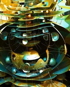 Wall Art Made In Canada. Mandelbay City V. By Angel Torrella. Multiple Formats - Picture 1 of 8