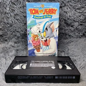 Tom And Jerry Festival Of Fun VHS Tape 1992 Animated Cartoon Warner Bros Rare - Picture 1 of 8