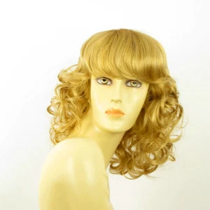 perruque femme mi-longue bouclée blond doré ref: célia 24b - Imagen 1 de 8