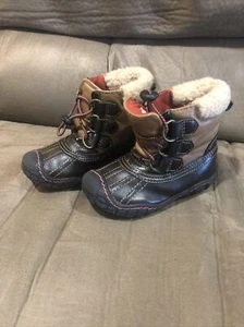 Falls Creek Size Infant Size 6 Brown Winter Boots - Picture 1 of 4
