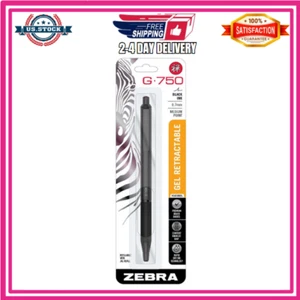 Pen G-750 Retractable Gel Pen, Black Brass Barrel, Medium Point, 0.7Mm, Black In - Picture 1 of 7