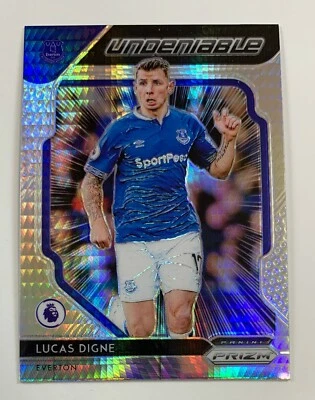 2019 Panini Prizm Lucas Digne Everton Undeniable Hyper Card PPL1 - Image 1 of 2