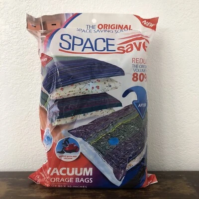 NUEVO PAQUETE DE 6 40 x 30" El Original JUMBO Sello al Vacío Bolsas de Almacenamiento Ahorro de Espacio Foto 1 de 4