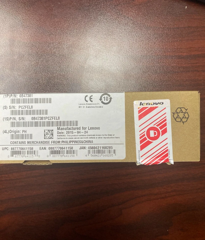 Lenovo 8GB PC3 DDR3L DRAM 1600MHZ SODIMM - Image 1 of 1