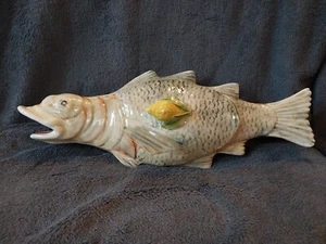 Large Italian Fish Serving Dish Tureen Embossed - Picture 1 of 10