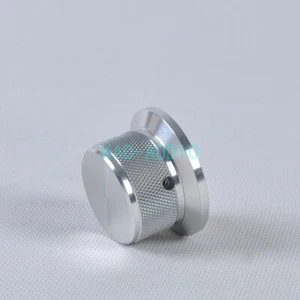 1pc 44x25mm Vintage Silver Aluminum Control Knurled knob for Tube DIY Amp Parts - Picture 1 of 7