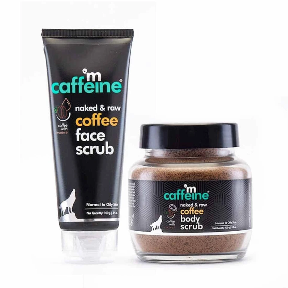 mCaffeine Exfoliating Coffee Face & Body Scrub Combo For Tan Removal | For Women - Image 1 of 4