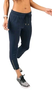 Women/Juniors XS ZYIA Active Navy-Blue Nylon/ Spand ZIP Stretch Workout Joggers - Picture 1 of 4