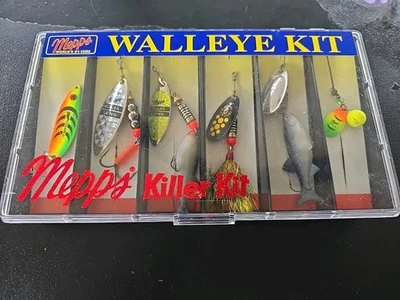 Mepps Killer Kit Walleye 6 Señuelos Caja de Aparejos Nunca Usado Foto 1 de 2