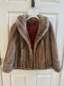 SCHÖNES ELEGANTES TISSAVEL FRANCE VINTAGE FAUX Pelz Cape IGLWU seltener Fund - Bild 1 von 10