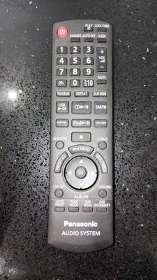Genuine Panasonic N2QAYB000389 Remote for CD Stereo System SA-PM38DB - Image 1 of 3