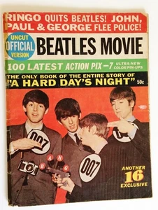 Revista de películas de los Beatles versión oficial 1964 vintage sin cortar - 16 exclusiva, en muy buen estado+ - Imagen 1 de 5
