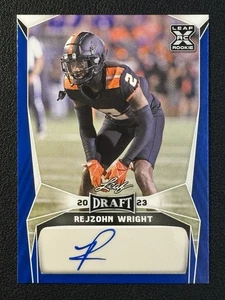 Rejzohn Wright 2023 Leaf #BA-RW1 Blue Rookie Auto Oregon State Beavers - Picture 1 of 2
