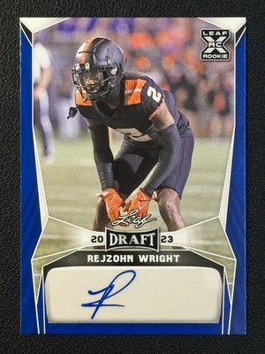 Rejzohn Wright 2023 Leaf #BA-RW1 Blue Rookie Auto Oregon State Beavers - Image 1 of 2