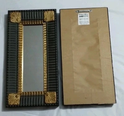 JUEGO DE 2 ESPEJOS RETROVISORES DE PARED COLECCIÓN ETHAN ALLEN 16"×8" Foto 1 de 4