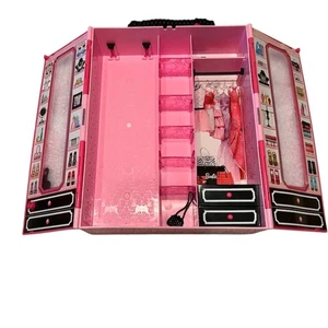 Barbie Closet Style Ultimate Carrying Case Pink/Black Doll Playset - Picture 1 of 13