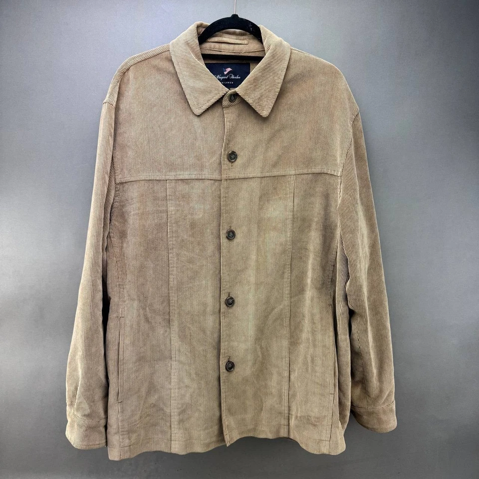 Мужская коричневая желтовато-коричневая вельветовая куртка Newport Harbor размер L - Изображение 1 из 4