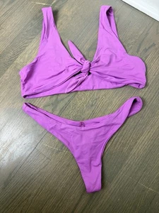 Dippin Gänseblümchen Tanga Bikini groß lila vorne zum Binden - Bild 1 von 11