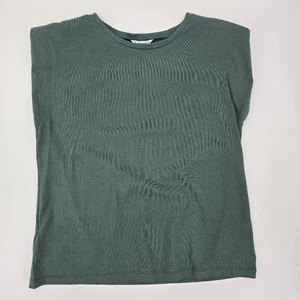 Mayoral Nieten Mädchen grün Top mit Schultern Pads Größe 14 Neu mit Etikett - Bild 1 von 3