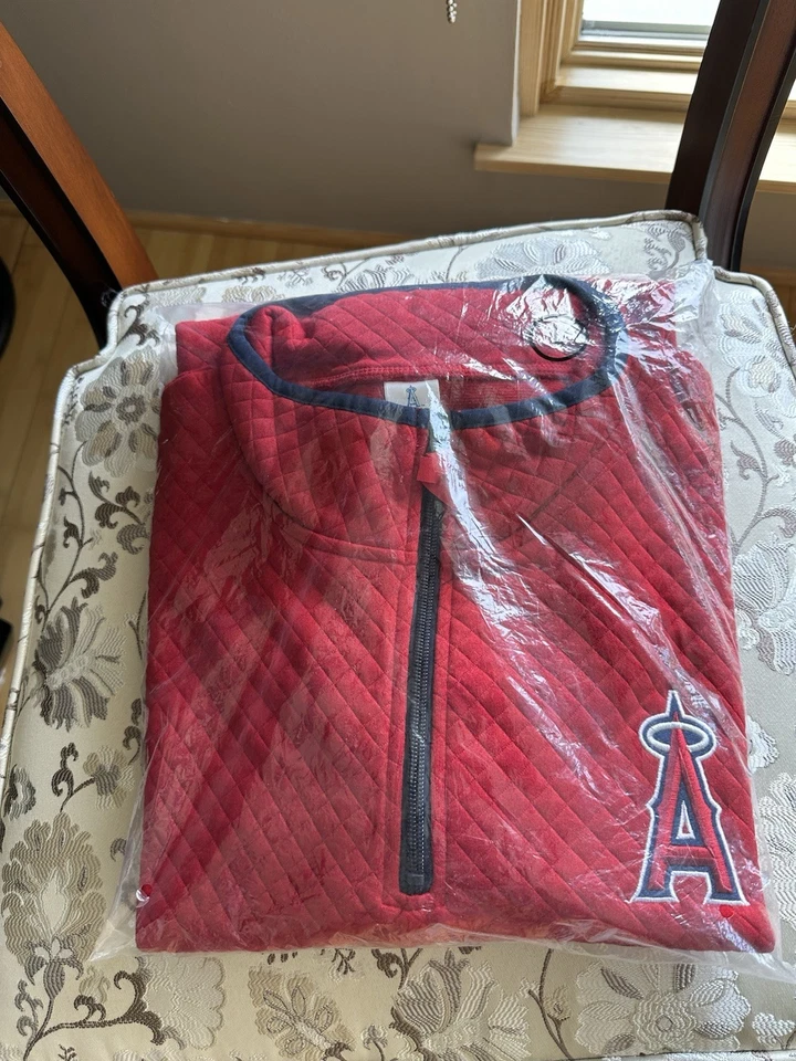 2025 Los Angeles Angels Quilted Quarter Zip Jacket SGA 5/9/25 - Image 1 of 1