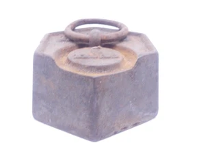 altes antikes französiches Gewicht 500 Gramm 5 Hectog Eisen Waage aus Frankreich - Picture 1 of 4